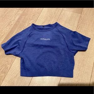 ALPHALETE SEAMLESS CROP COLOR COMET SIZE SM